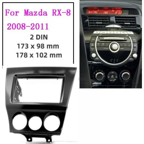 2 din Car Radio stereo Fitting Fascia installation For MAZDA RX-8 2008-2011 Frame Fascias Mount Panel fit DVD player Bezel CD