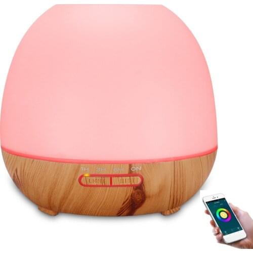 Free shipping TUYA app aroma diffuser 400ml ultrasonic home air humidifier intelligent home appliance