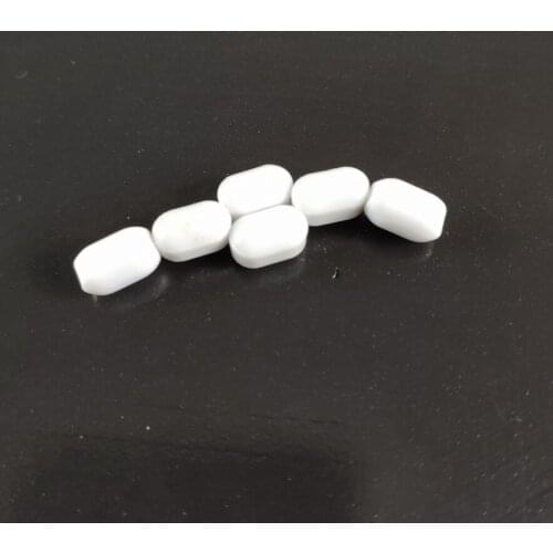 C3x6mm 10pcs PTFE Magnetic Stirrer Mixer Stir Bars PTFE Stirring Bars White Spin Bars Without Pivot Ring