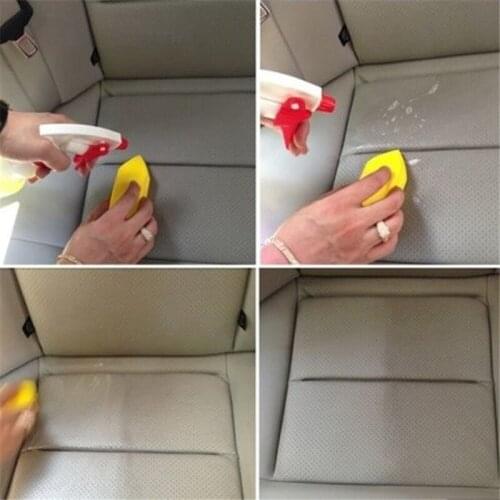 Cleaning Brush With Handle Car Felt Washing Tool For Car Leather Seat Auto Care Detailing Car-styling Interior Accessories