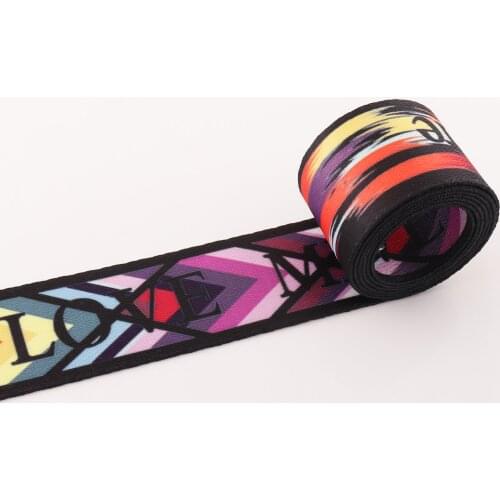 Colorful Webbing Bag strap 38mm(1.5" LOVE striped Ribbon Belt Soft Purse Strap Nylon sewing for Lanyard Handbag Leash Pet collar