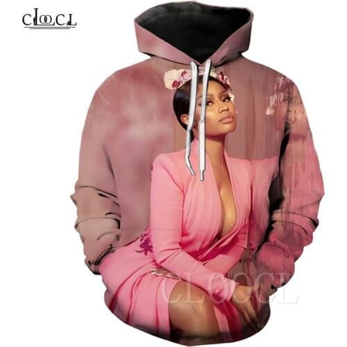 Hot Rapper Nicki Minaj 3D Print Hoodies Boy/Girl Fashion Hip Hop Hoodie Nicki Minaj Character Men Print Pink Hoodies Sweatshirts