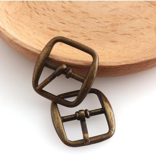 Bronze color metal practical buckle Single Prong Strap Belt Buckle Strap Adjuster Purse Hardware Bag Buckle for bag belts shoes