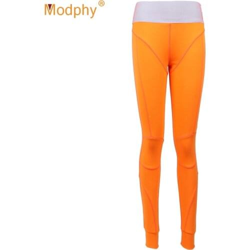Sexy High Waist Pencil Pants 2020 Fashion New Fitness Sports Pants Women Orange Black Gray Casual Female Trousers