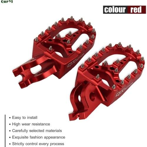 Motorcycle CNC FootRest Footpegs Foot Pegs Pedals For HONDA CR125 CR250 CRF150R CRF250R CRF250X CRF450R CRF450X CRF250L CRF250M