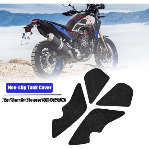 For YAMAHA Tenere 700 XTZ XTZ700 Tenere700 Motorcycle Parts Anti Slip Stickers Side Fuel Tank Cover Rubber Sticker Traction Pad
