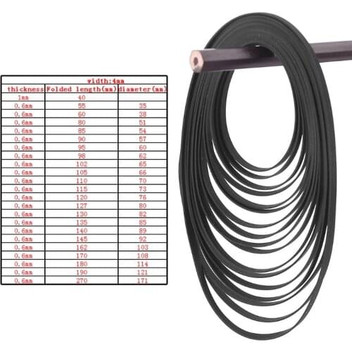 Replaced Turntable Belt Rubber Flat Drive Belt for Record Player Walkman DVD CD-ROM Repeater 4mm Wide