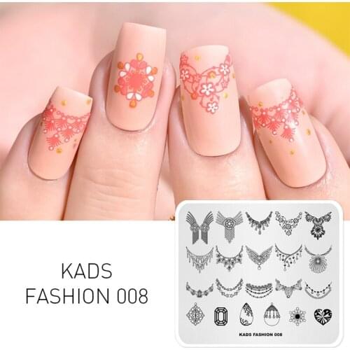 KADS Nail Art Stamp Template Fashion Pattern Nail Stamping Plate Decorations DIY Image Template Manicure Plate Stencil Tools