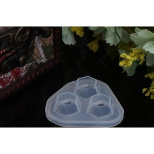 Silicone Mold Diamond Shaped Jewelry DIY Cake Decoration Dessert Handmade Tools A0KD