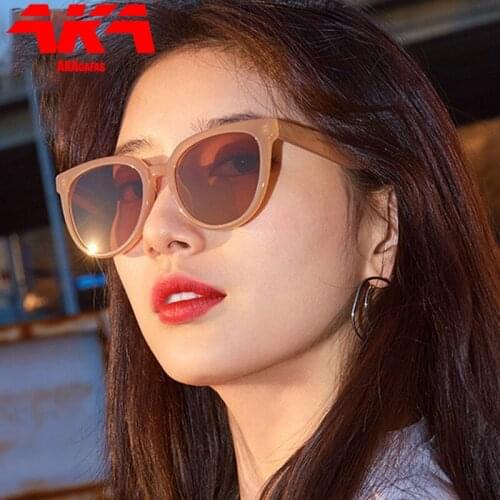 AKAgafas Cat Eye Sunglasses Women 2021 Luxury Brand Glasses for Women/Men Vintage Eyeglasses Women Round Oculos De Sol Feminino