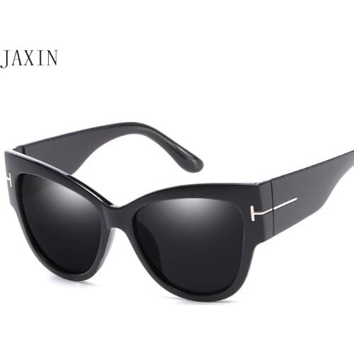 JAXIN Fashion cat eyes big box Sunglasses Women personality gorgeous sexy Lady Sun Glasses brand design goggles UV400 gafas 2019