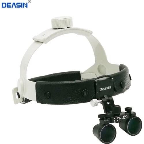 2.5x Dental Loupe magnifier Head wear surgical loupes high quality adjustable angle easy use