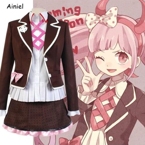 Shoes Kotoko Utsugi Cosplay Costume Zettai Zetsubo Shojo Danganronpa Dangan Ronpa Another Episode Wig Uniform Outfit Disfraz