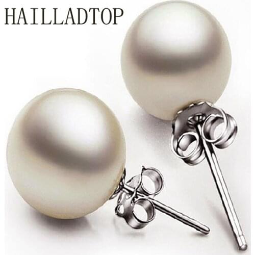 HAILLADTOP ABS Pearls Womens Jewelry Earrings Schmuck Ohrstecker Pearl Earrings Jewelry Brincos Stud Earrings Piercing Bijoux