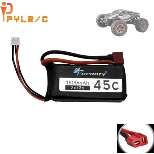 1Pcs Original battery For 9125 Remote Control Rc Car Spare Parts 7.4v 1800mah Lipo Battery XLH 9125 battery 1800mah 7.4V