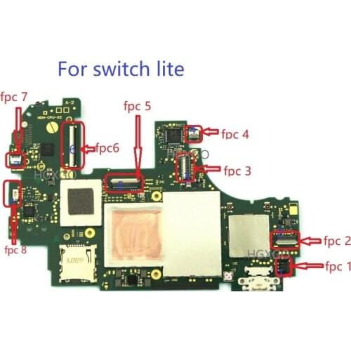 10PCS For Nintendo Switch Lite motherboard Connector LCD displayTouch L Button Power Battery Fan Game Card Connector Socket