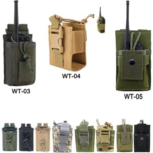 1000D Nylon Tactical Radio Molle Pouch Hunting Talkie Walkie Waist Bag Shooting Military Interphone Pocket