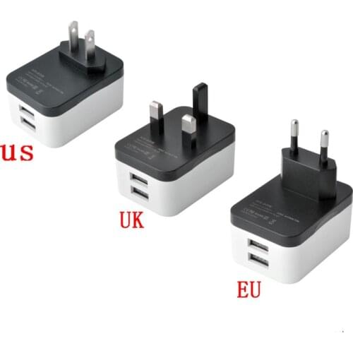 2 USB Charging Universal Travel Adapter International World Travel AC Power Converter Plug Adapter Socket EU UK US