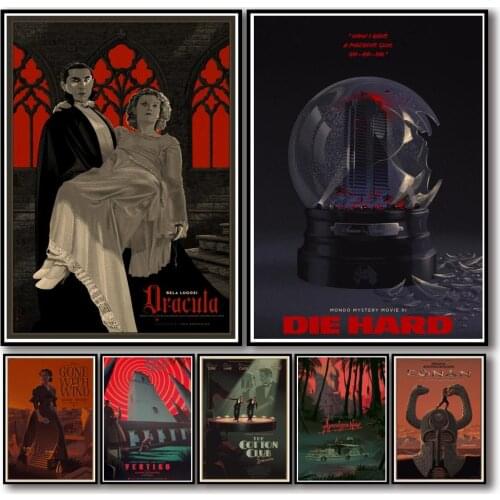 35 Designs Laurent Durieux Art Work Kraftpaper Movie Poster Home Decal Art Painting Funny Wall Sticker for Coffee House Bar 1