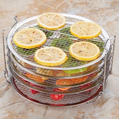 5 Stackable Lay Dehydrator Rack Stainless Steel Stand Rack Home Accessories