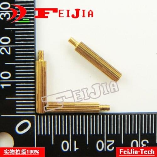 50PCS M2*15+ 3 Monitoring security copper pillars M2 knurled copper pillars Hardware Fasteners Bolts