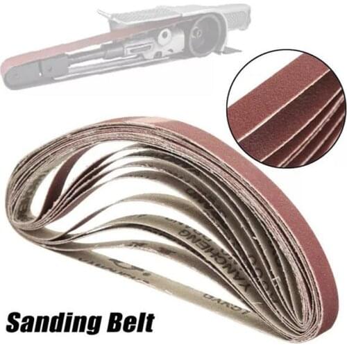 10PCS 330*10mm 40/60/80/100/120 Grit Abrasive Sanding Belts Sander Grinding Polishing Tools