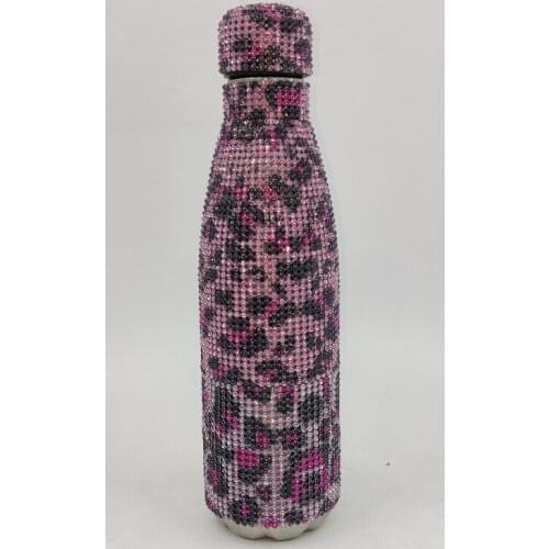 Diamond vacuum flask Insulation Cup Double-layer Bottle Rhinestone Insulation Cup Coke Bottle custom water bottle with logo