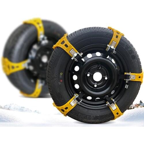 Car Tire Anti-skid Chains Thickened Beef Tendon Wheel Chain For Snow Mud Road TPU Steel Nail Emergency Skid Chain For Driving