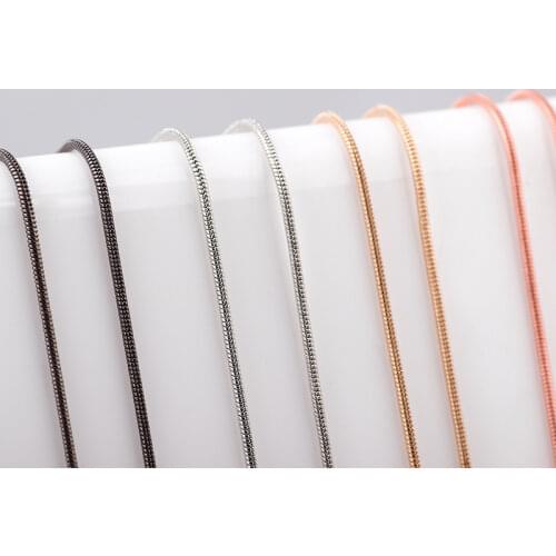 10pcs/lot Simple Design 60mm Beautiful Collarbone Tone Snake Necklace Chain For Magnetic Glass Lockets