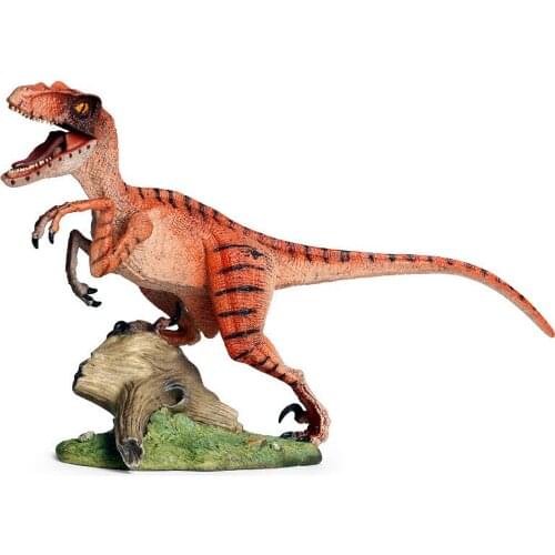 Children Understanding animals Simulation of solid dinosaur model Garage Kit Ornaments Velociraptor dinosaur model