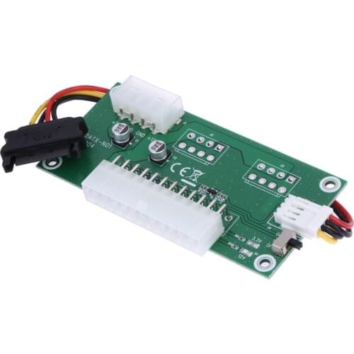 For Bitcoin Mining Expanded Ded With Manual Switch New PC Desktop ATX 24-Pin Dual PSU Power Synchronous Start Extender Cable