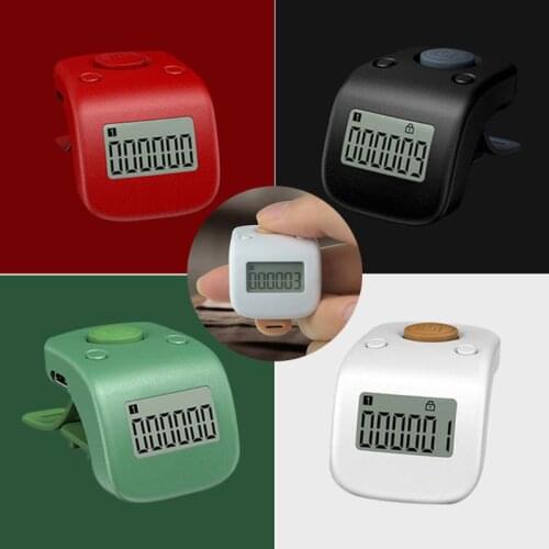 Mini Rechargeable Digital LCD Electronic Finger Ring Hand Tally Counter Six/6 Digit Buddha beads/Prayer Counter Clicker