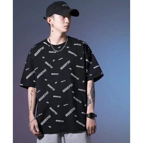 2021 Summer Fashion Men And Women Cotton Short Sleeve Tshirts Casual Loose Letter Printing O-Neck Tees Couples Hip Hop Tops