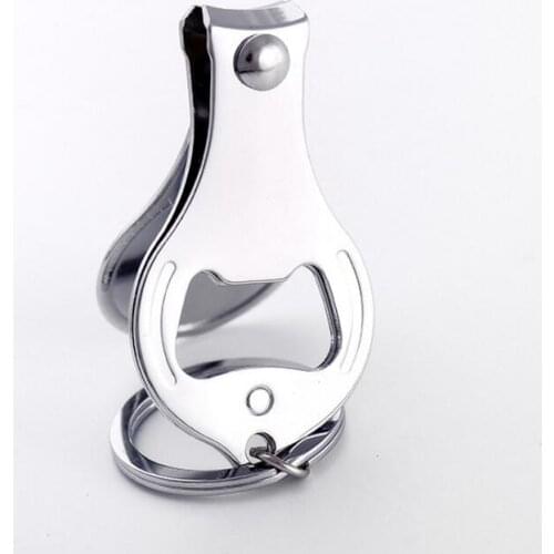 Customized Multifunctional Bottle Opener Keychain Nail Clippers For Wedding Party Favor Gifts LX4444
