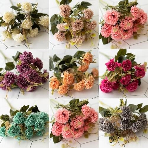 Phoenix ball artificial flower shop wall decoration flower ball flower wall silk flower wedding arrangement flower arrangement