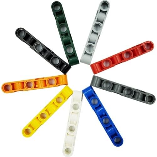 DIY Educational assembly toy technology crane building block 1x6 open center thick hole compatible with 3894 MOC