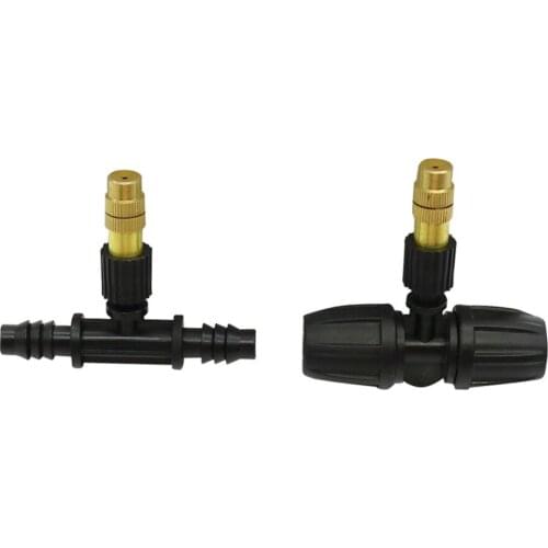 Brass Atomizing Nozzle Cooling Watering Sprinkler Garden Irrigation Spray System for 3/8 Inch hose Garden Supplies 50 Pcs