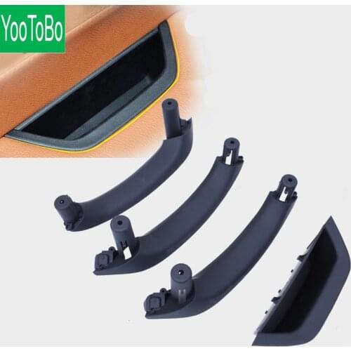 LHD RHD Beige Black Car left Right Interior Door Handle Inner Door Panel Handle Pull Trim Cover For BMW X3 X4 F25 F26 2010-2017