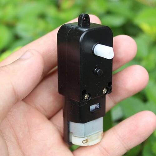 Micro Mini Electric Gear Motor 7-shaped WLWG DC 6V-12V 7.2V 9V Low Speed Reducer Worm Gearox Geared DIY Toy Car Boat Robot Model