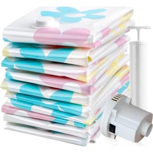 New 2021 Storage Bag Vacuum Compression Bag Travel Space Saving Packaging Clothes Quilt Blanket Suction Bag Home Supply