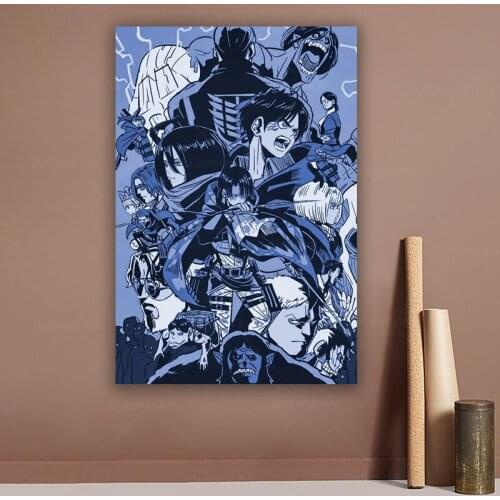 Attack the titans Poster canvas painting wall art home decor modular picture posters and prints Anime