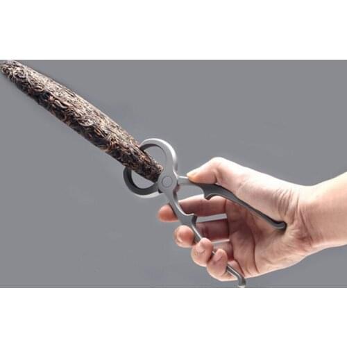 "KingTeaMall" Stainless Steel Tight Tea Pincers Pliers for Breaking Puerh Tea Cake Brick Tuo Dark Tea Teawares Teatools Tea set