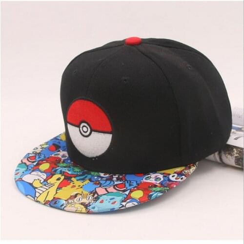 Pokemon Embroidery Baseball Hats Pikachu Children Cosplay Cartoon Hat Pocket Monster Figure Hat Toy Kids Gift