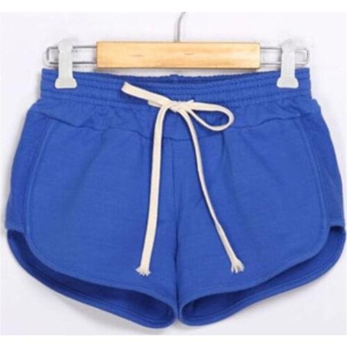 Hot Shorts Women Yoga Shorts Summer New Solid Drawstring Athletic Shorts Ladies Sport Running Fitness Jogging Clothes S-2XL Size