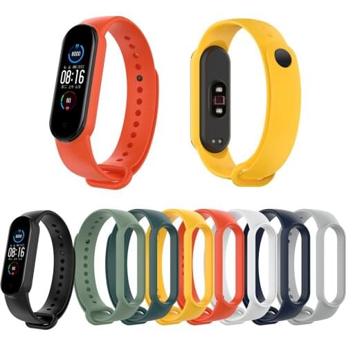 Colors Bracelet for Xiaomi Mi Band 4 5 6 Sport Strap Watch Silicone Wrist Strap For Xiaomi Mi band 5 6 Bracelet Miband 4 3 Strap