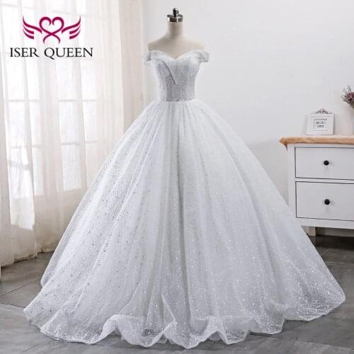 Heavy Crystal Beading Luxury Dubai Wedding Dress 2020 Ball Gown Cap Sleeve Wedding Gowns Plus Size Wedding Dresses WX0010