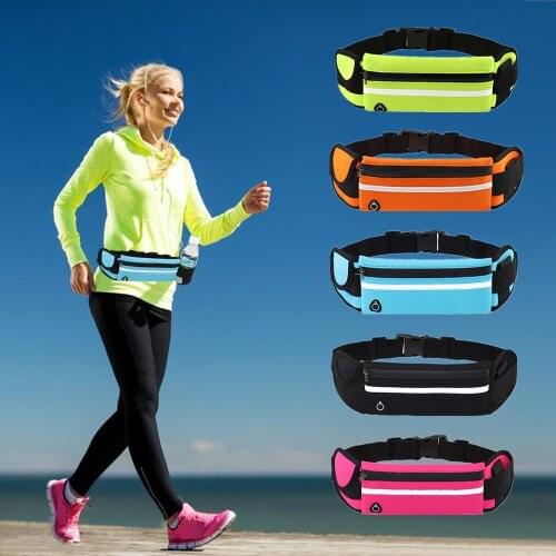 Outdoor sports pockets Anti-theft mobile phone running belt waterproof men and women tactical invisible running bags