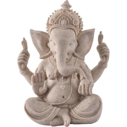 Resin Buddhism Buddha figurines for interior Decoration Sandstone Ganesha figurine Room Decor egyptian decor Cat God Home Decor