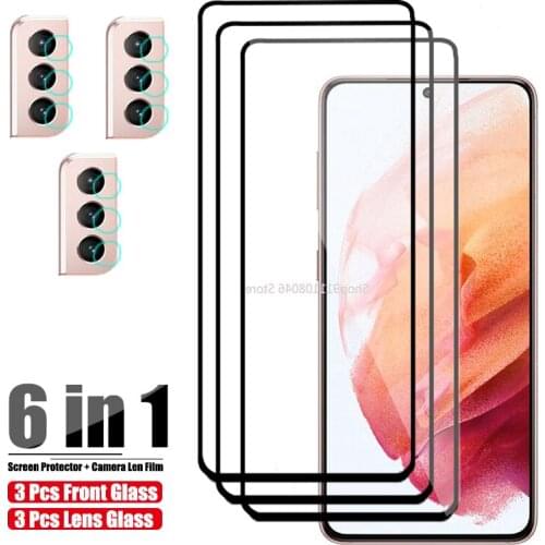 Screen Protective Glass For Samsung Galaxy S21 Plus Camera Protectors Tempered Glass For Samsung S21 + On Sansung S 21 21S Film
