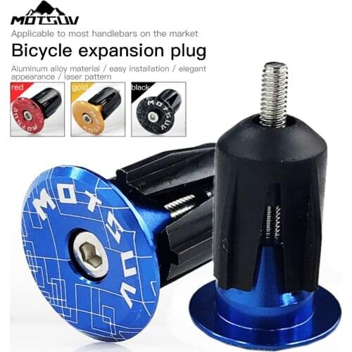 2PCS New Bike Handlebar Plugs Bicycle Grips Caps Covers Aluminum Alloy Bike Handlebar End Plugs MTB Bike Bicycle Accessories